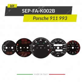 Set of gauge faces for Porsche 911 993 instrument clusters