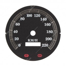 Gauge face for Harley-Davidson Road King FLHR km/h speedometer