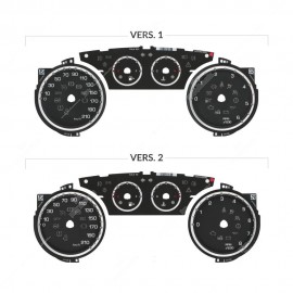 Set of gauge faces for Lancia Ypsilon 846 instrument clusters (pre-facelift models)