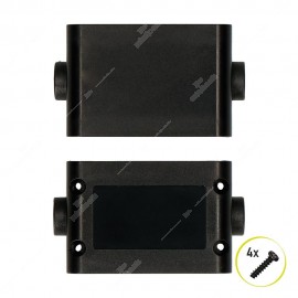 ABS plastic case for electronics with double cable grommet