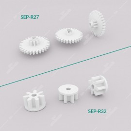 Set of two SEP-R27 and SEP-R32 gears for Audi / Mercedes / Nissan / Opel / Rover / Seat / Skoda / Volkswagen instrument cluster stepper motors