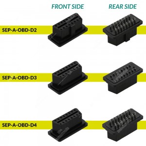 Type A OBD2 female plug - versions comparison