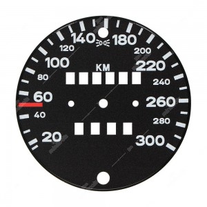 Gauge face for Porsche 911 930 Turbo 3.3 speedometer (300 km/h)