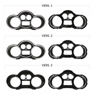 Confronto versioni Cover anteriore contachilometri Alfa Romeo 147 e GT (modelli pre-restyling)