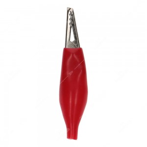 0 Pinzette coccodrillo isolate colore Rosso - Conf. da 50 pz.
