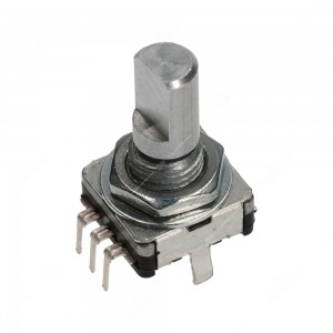 15 ppr, 30 detents incremental rotary encoder with push switch
