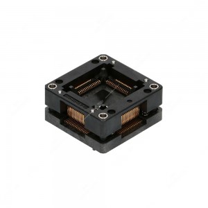 Zoccolo QFP64, 64 pin, passo tra pin 0,80mm