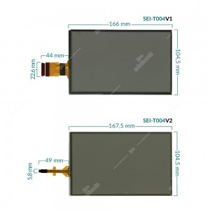 Touchscreen per scheremo autoradio / navigatore Peugeot 208 e 2008